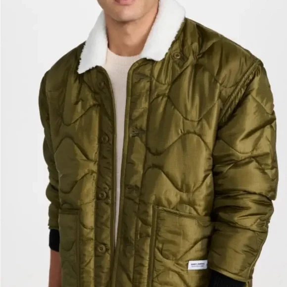 NWT Banks Journal Georgia Jacket Sherpa Collar Mid-Weight Quilted Weave XL M - Picture 6 of 16